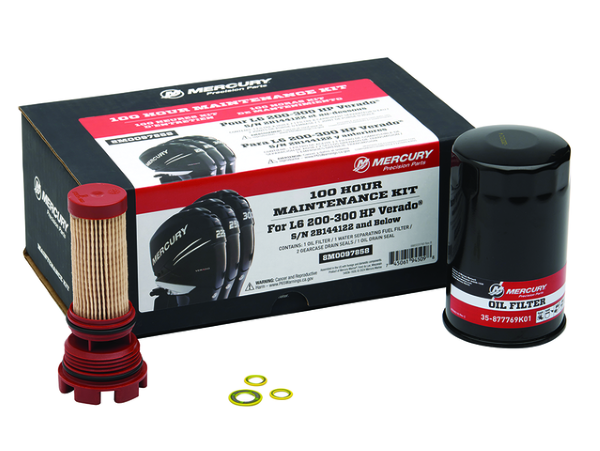 100h HUOLTOSARJA MERCURY L6 VERADO 200-300hv  <- sn.2B144122                