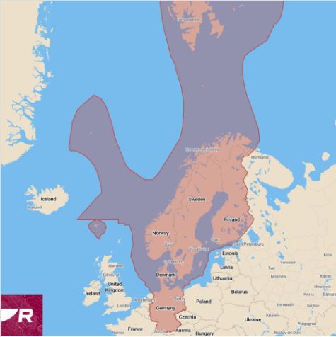 Raymarine LightHouse kartta Pohjois Eurooppa 