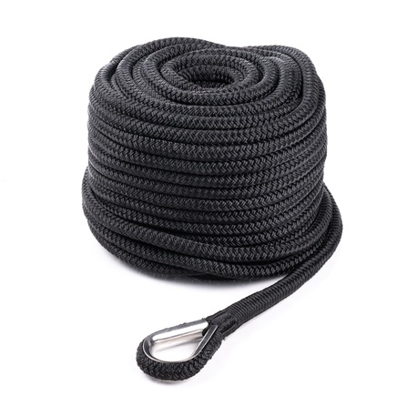 Qvarken Ankkuriköysi Dockline koussilla 14mm 40m musta 