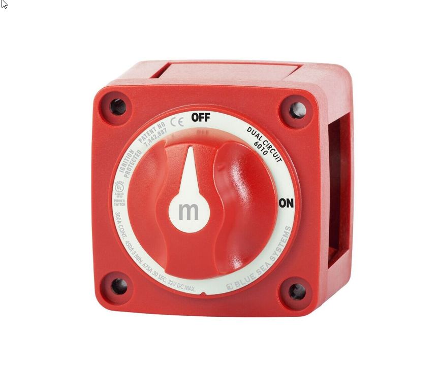 BLUE SEA PÄÄVIRTAKYTKIN ON-OFF DUAL 300A