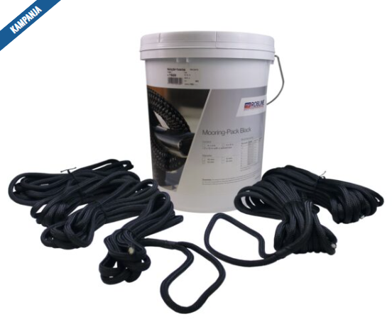 KIINNITYSK&Ouml;YSISARJA 4x6m + 2x10m MUSTA 14mm 350mm SILMUKALLA