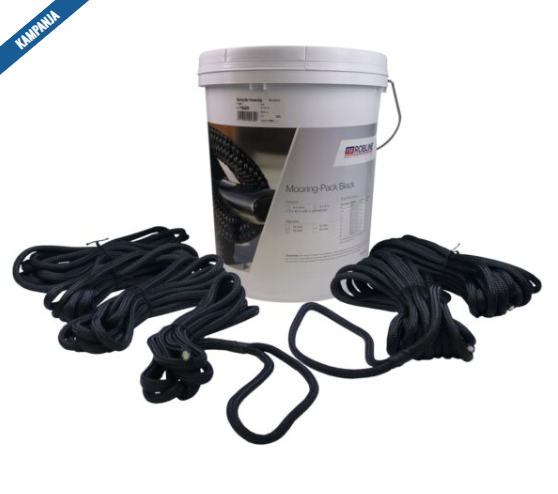 KIINNITYSK&Ouml;YSISARJA 4x6m + 2x10m MUSTA 16mm 350mm SILMUKALLA