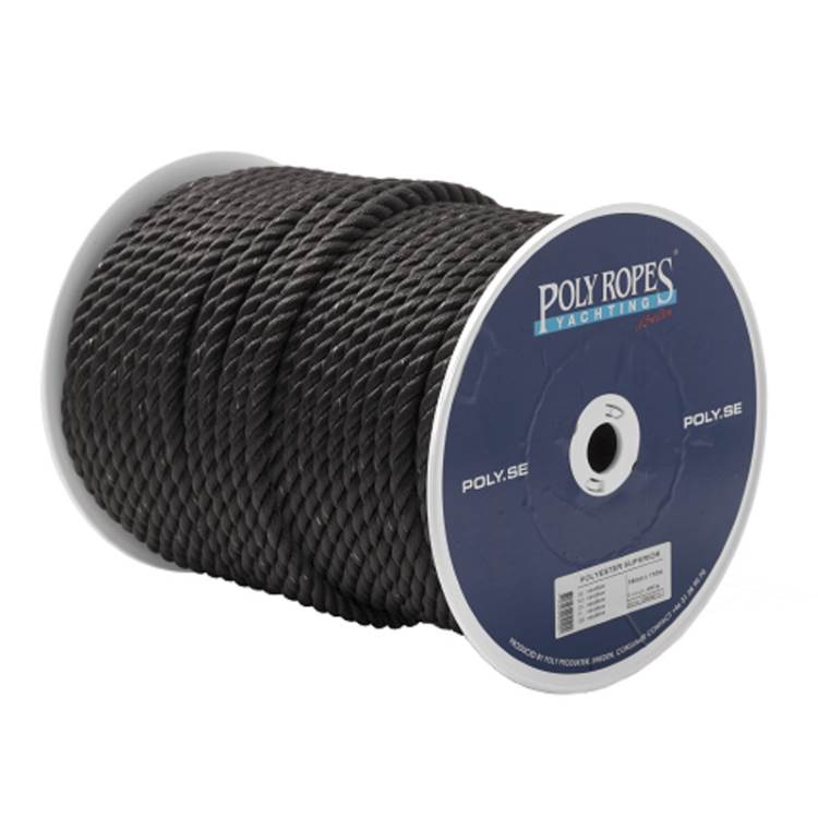 POLY-ROPES KÖYSIKELA - POLYESTER SUPERIOR musta 14mm 110m