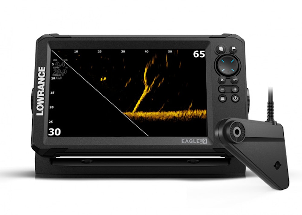 Lowrance Eagle 9" värinäytöllinen yhdistelmälaite, IPS näyttö, CHIRP/DS/Live FWD/DOWN, Eagle EYE -anturi