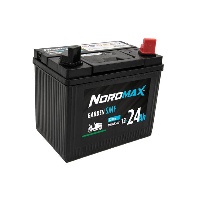 NORDMAX GARDEN SMF SULJETTU 12V 24Ah / 220A ( - / + )                       