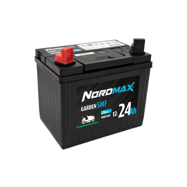NORDMAX GARDEN SMF SULJETTU 12V 24Ah / 220A ( + / - )                              