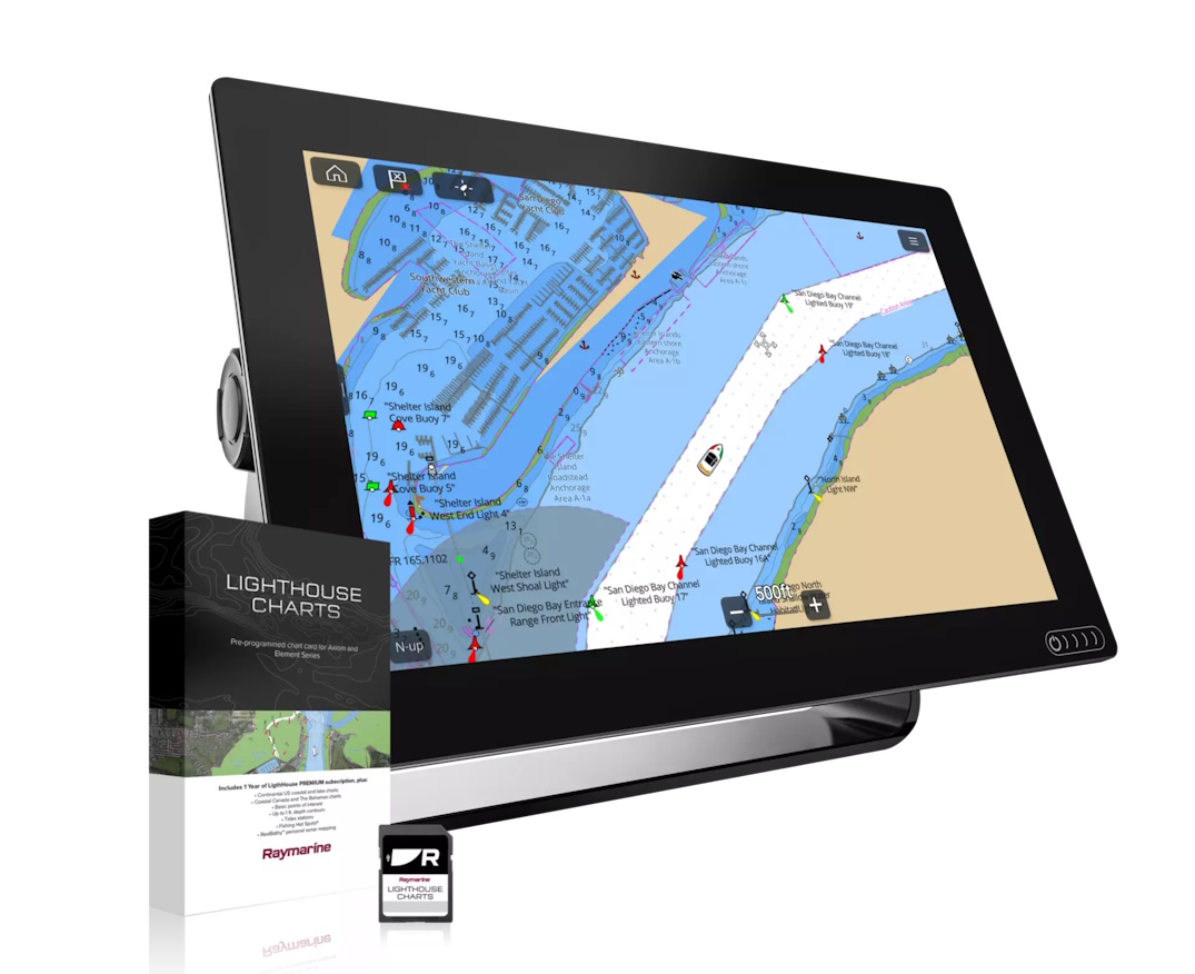 RAYMARINE AXIOM 12 Monitoiminäyttö, LightHouse kartta Pohjois-Eurooppa 