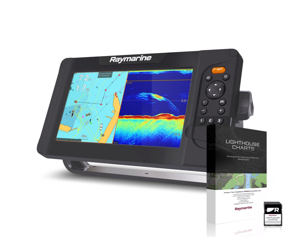 RAYMARINE ELEMENT 9S Pohjois-Euroopan LightHouse kartta