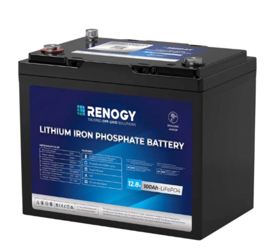 RENOGY LITIUM TROLLING 12V 100Ah + BT -  " Keulamoottori "