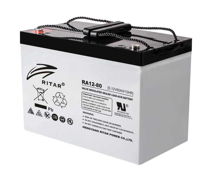 RITAR AGM 12V 80Ah - F11 Deep Cycle 