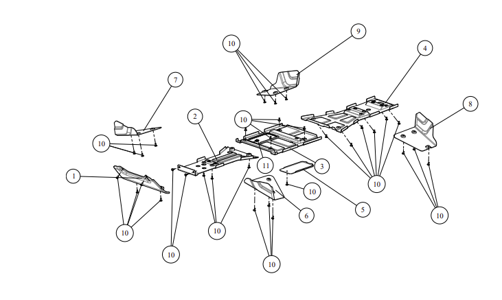 Segway Tukivarren suoja Vasen etu
