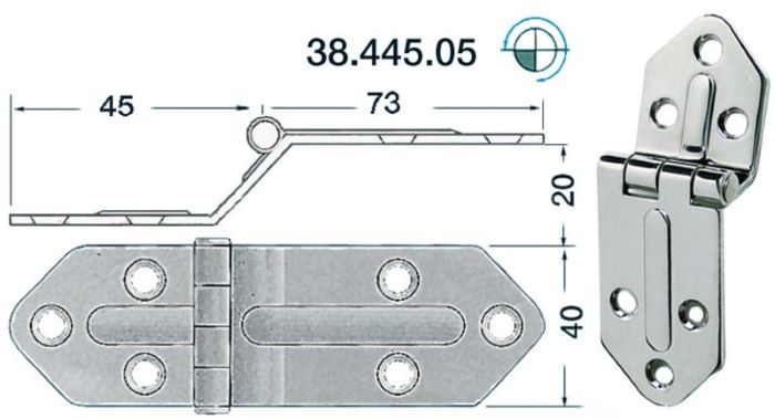 LUUKKUSARANA RST 118x40 - 20mm nousu 