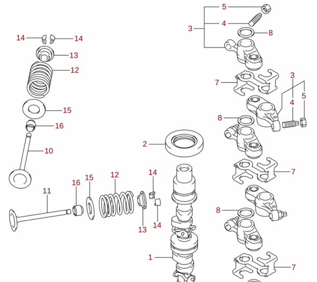 Suzuki DF25A/30A Nokka-akselin yl&auml;p&auml;&auml;n stefa 27x46x6