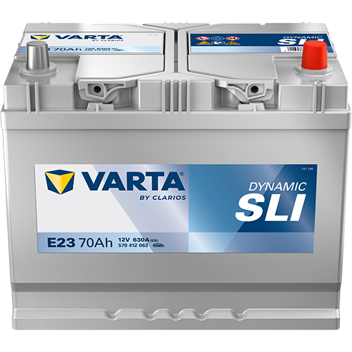 VARTA DYNAMIC SLI 70Ah / 630A    - / +                            