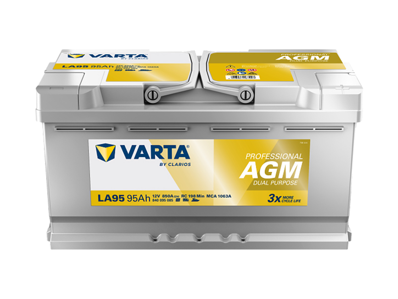VARTA LA95 PROFESSIONAL DUAL PURPOSE AGM 95Ah / 850A 