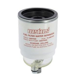 VETUS SUODATINELEMENTTI 30MIC - PUNAINEN - CE / ABYC , MAKS. 460lit / h 