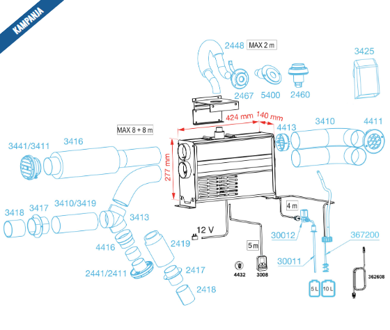 WALLAS VIKING AIR DIESEL L&Auml;MMITIN