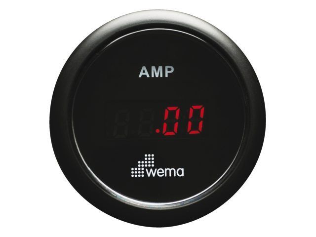 WEMA AMPEERIMITTARI LED MUSTA + / -  150AMP + ANTURI 