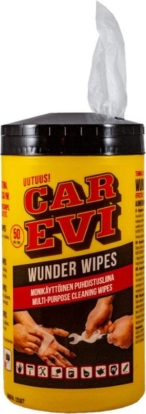 CAR EVI WUNDER WIPES PUHDISTUSLIINA  50kpl