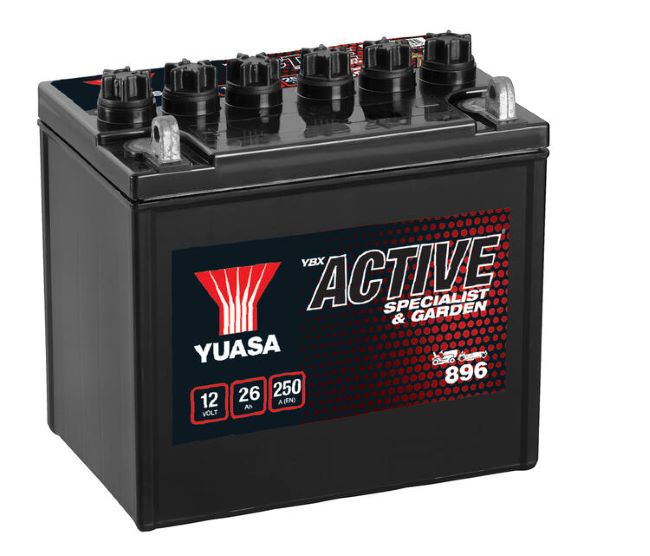 YUASA 896 YBX ACTIVE LEIKKURIAKKU 12V 26Ah / 250A  ( + /  -  )         